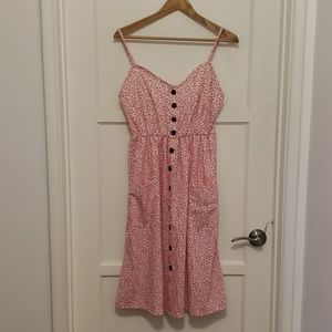 Pink floral dress